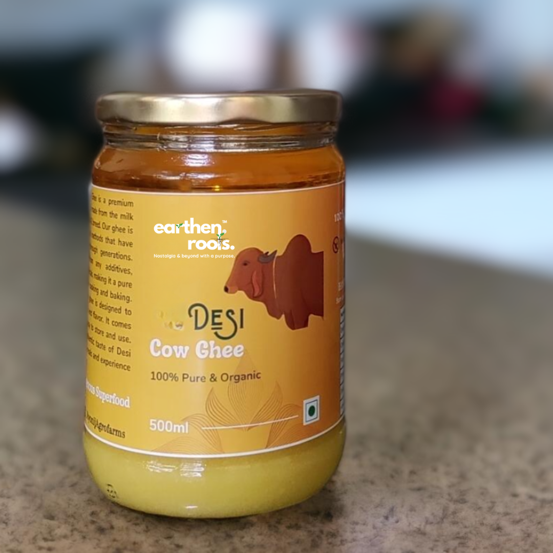 Earthen Roots A2 Desi Cow Ghee | Made traditionally from curd
