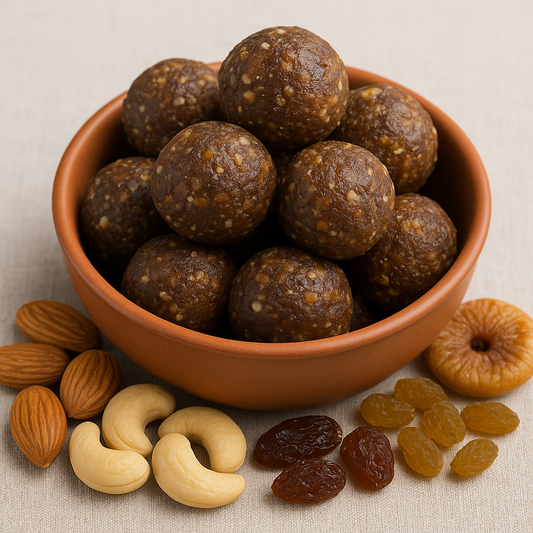 Earthen Roots Homemade Dry Fruits Laddoo - 250g (Made to Order)