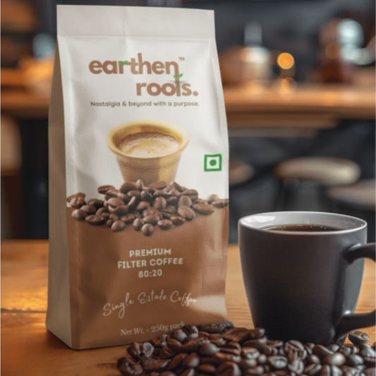 Earthen Roots Premium Filter Coffee Powder - 250g