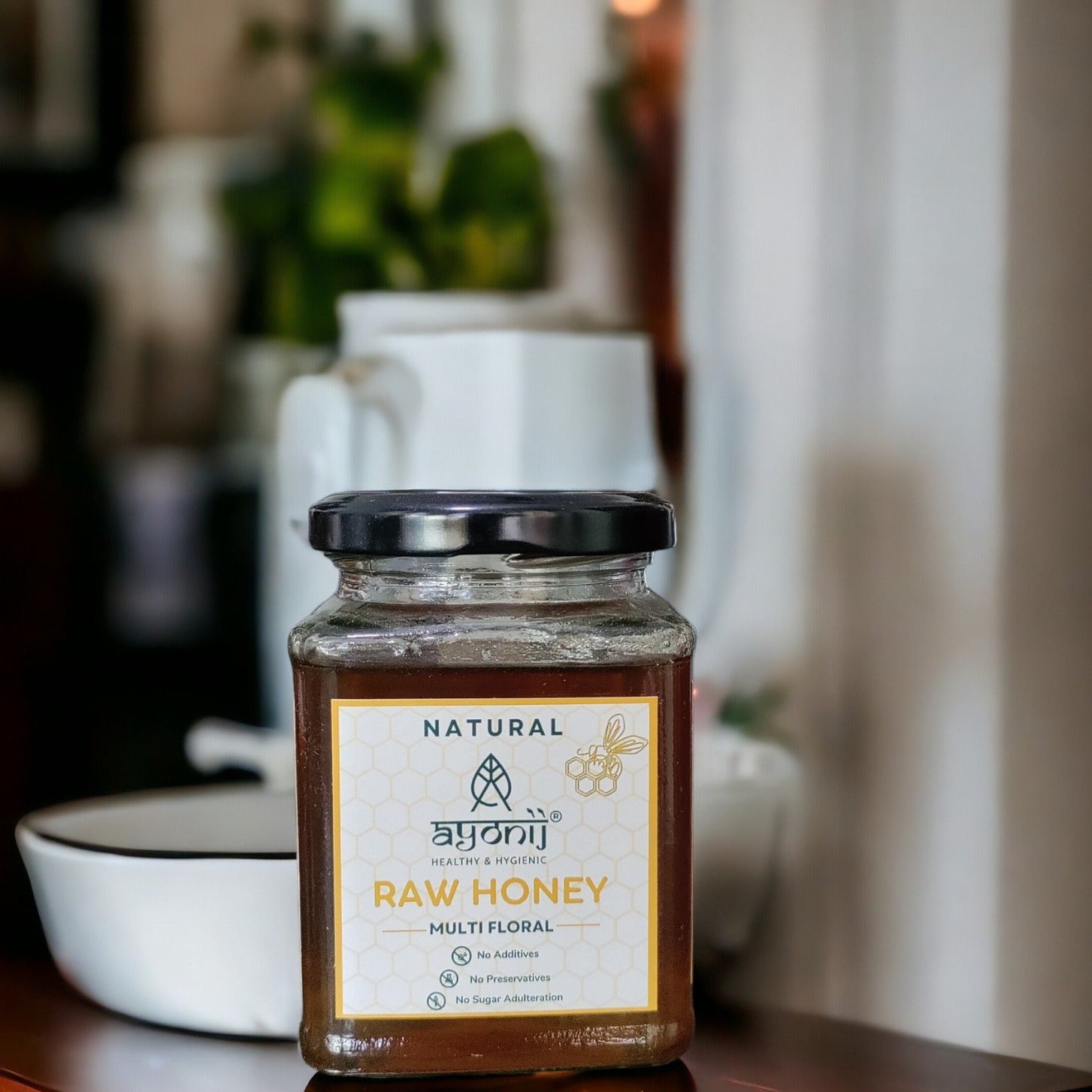 Ayonij Natural Raw Honey | Pure & Unprocessed | Multi-Floral